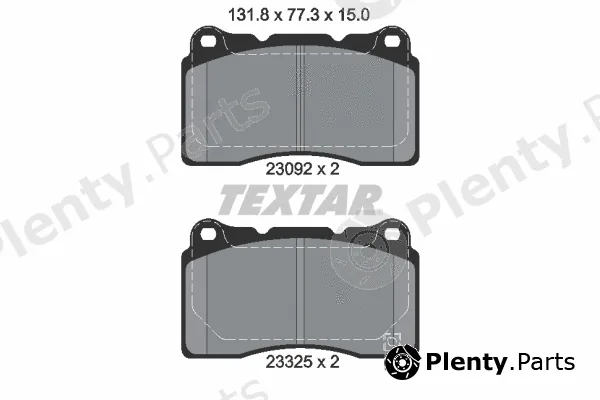Textar 2309204 — Brake Pad Set, disc brake Q+