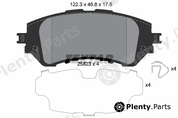 Textar 2582301 — Brake Pad Set, disc brake