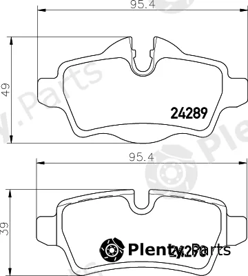 Textar 2428903 — Brake Pad Set, disc brake