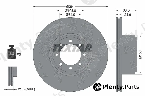 Textar 93175300 — Brake Disc