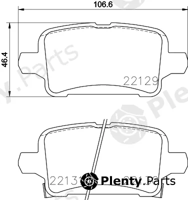 Textar 2212903 — Brake Pad Set, disc brake