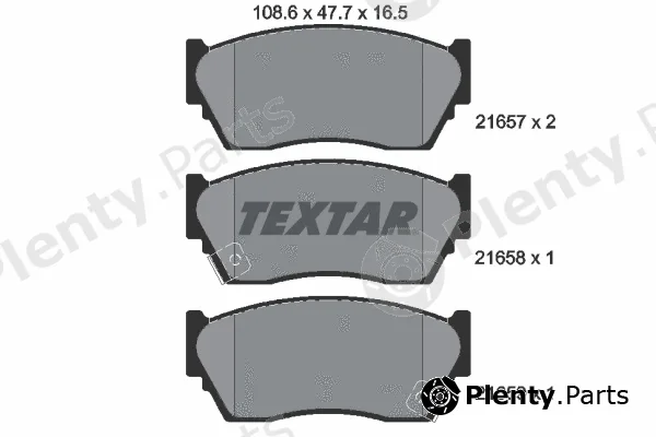 Textar 2165701 — Brake Pad Set, disc brake