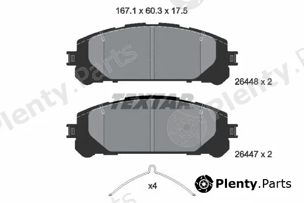 Textar 2644801 — Brake Pad Set, disc brake