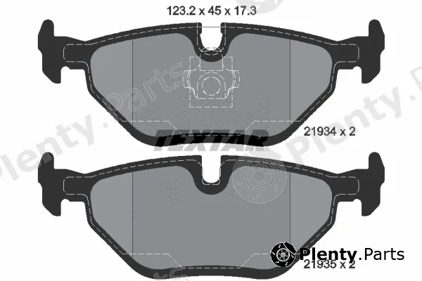 Textar 2193402 — Brake Pad Set, disc brake Q+