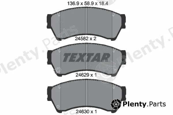Textar 2458202 — Brake Pad Set, disc brake