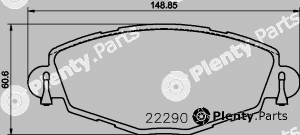 Textar 2229001 — Brake Pad Set, disc brake