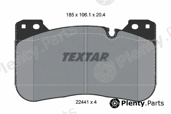 Textar 2244101 — Brake Pad Set, disc brake Q+