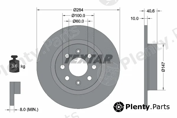 Textar 92145900 — Brake Disc