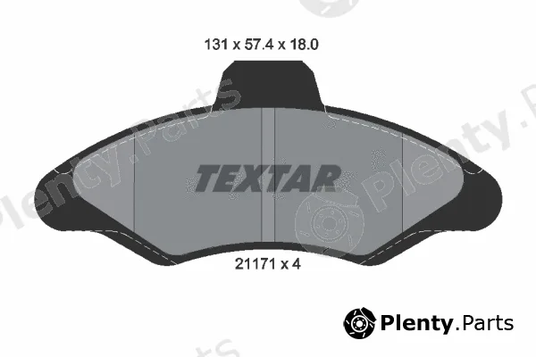 Textar 2117105 — Brake Pad Set, disc brake