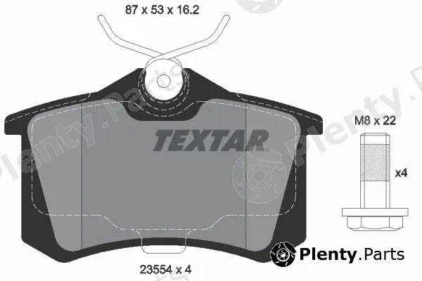 Textar 2355406 — Brake Pad Set, disc brake