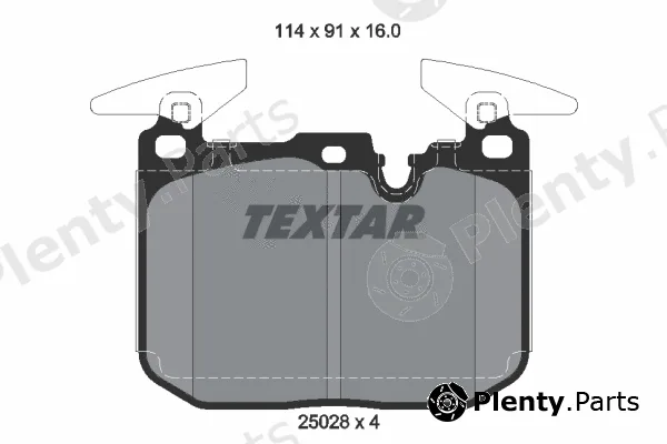 Textar 2502807 — Brake Pad Set, disc brake
