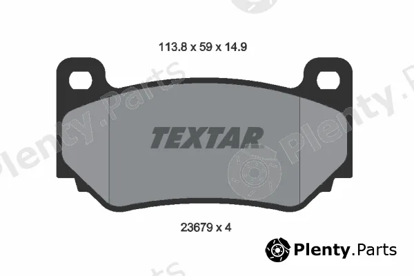 Textar 2367901 — Brake Pad Set, disc brake