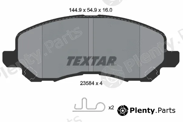 Textar 2358401 — Brake Pad Set, disc brake