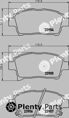 Textar 2390403 — Brake Pad Set, disc brake