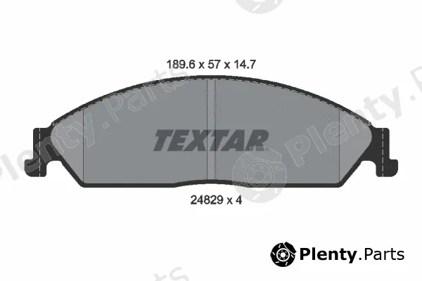 Textar 2482901 — Brake Pad Set, disc brake