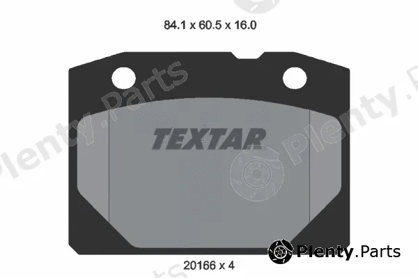 Textar 2016603 — Brake Pad Set, disc brake
