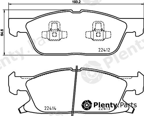 Textar 2241204 — Brake Pad Set, disc brake Q+