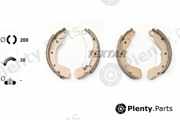 Textar 91062500 — Brake Shoe Set