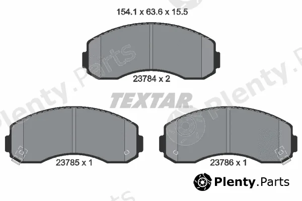 Textar 2378401 — Brake Pad Set, disc brake