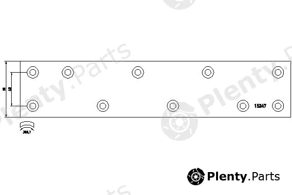 Textar 15247 — Brake Lining, drum brake