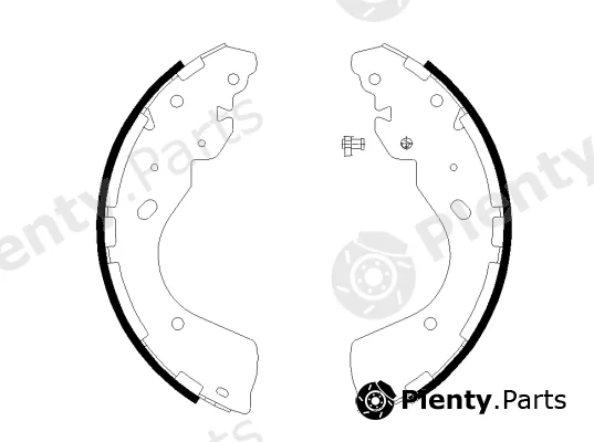 Textar 91081800 — Brake Shoe Set