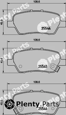 Textar 2554402 — Brake Pad Set, disc brake