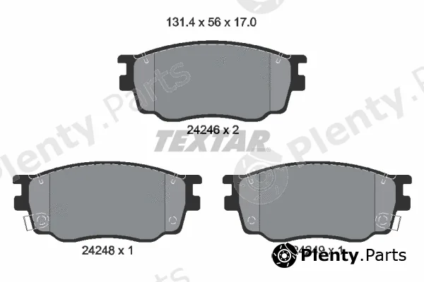 Textar 2424601 — Brake Pad Set, disc brake