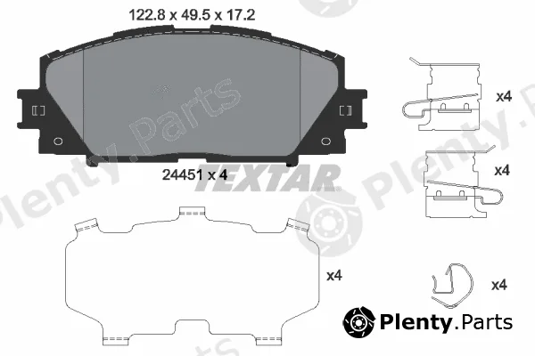 Textar 2445103 — Brake Pad Set, disc brake