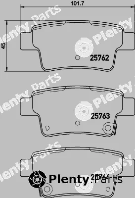 Textar 2576201 — Brake Pad Set, disc brake