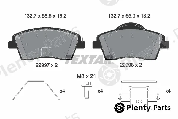 Textar 2299703 — Brake Pad Set, disc brake Q+