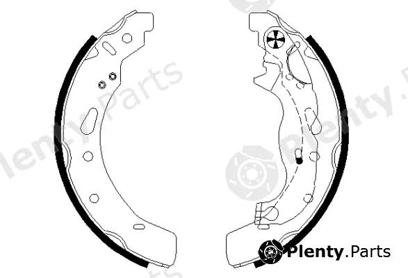 Textar 91072100 — Brake Shoe Set