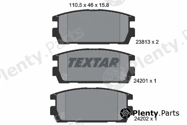 Textar 2381301 — Brake Pad Set, disc brake