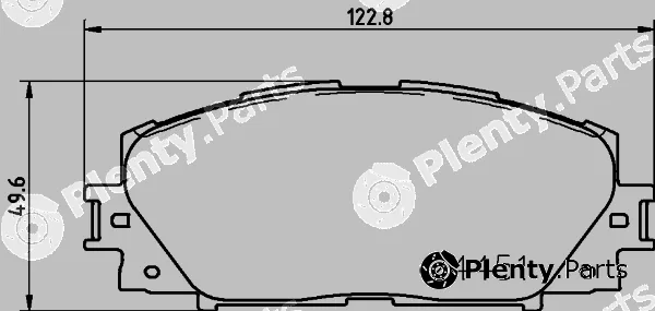 Textar 2445105 — Brake Pad Set, disc brake