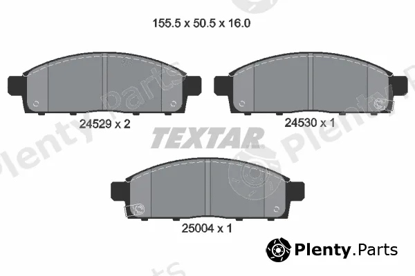 Textar 2452905 — Brake Pad Set, disc brake