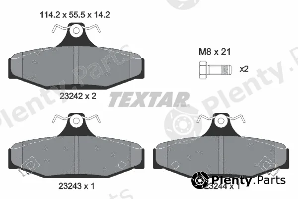 Textar 2324201 — Brake Pad Set, disc brake
