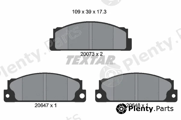 Textar 2007306 — Brake Pad Set, disc brake