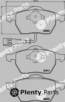 Textar 2339203 — Brake Pad Set, disc brake