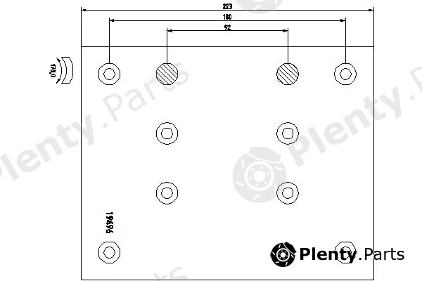 Textar 1949602 — Brake Lining Kit, drum brake