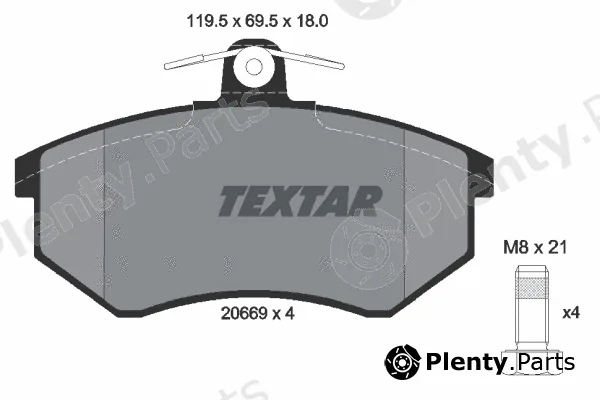 Textar 2066928 — Brake Pad Set, disc brake