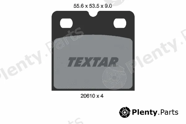 Textar 2061005 — Brake Pad Set, disc parking brake