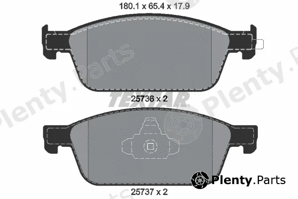 Textar 2573601 — Brake Pad Set, disc brake Q+