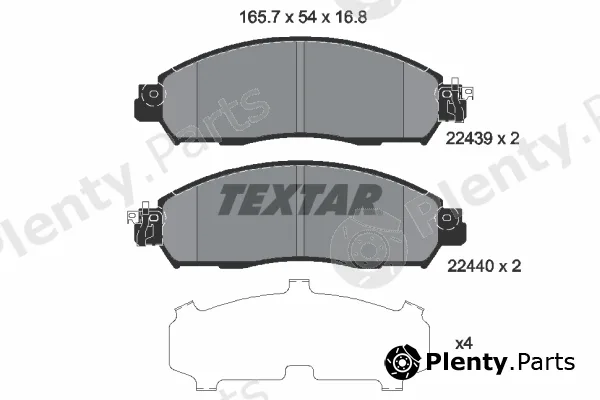 Textar 2243901 — Brake Pad Set, disc brake