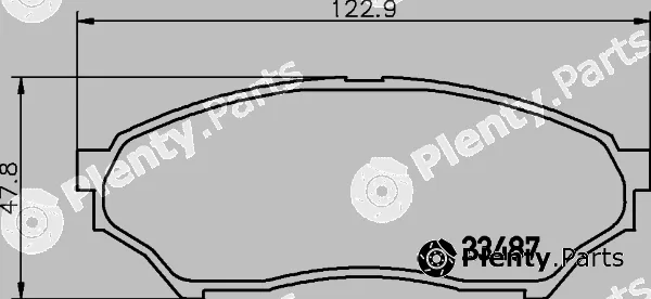 Textar 2348703 — Brake Pad Set, disc brake