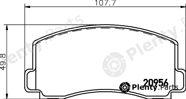 Textar 2095602 — Brake Pad Set, disc brake