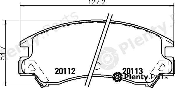 Textar 2011201 — Brake Pad Set, disc brake