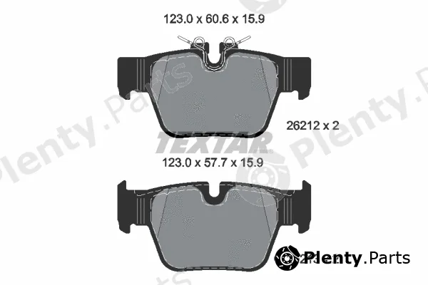 Textar 2621201 — Brake Pad Set, disc brake Q+