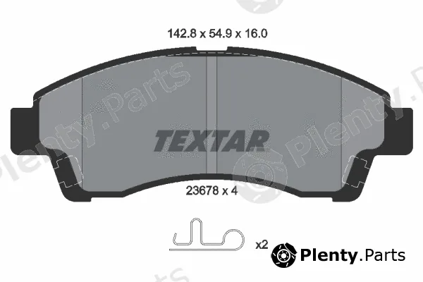 Textar 2367801 — Brake Pad Set, disc brake