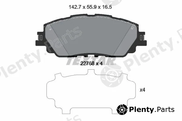 Textar 2276801 — Brake Pad Set, disc brake