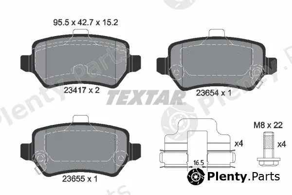 Textar 2341703 — Brake Pad Set, disc brake
