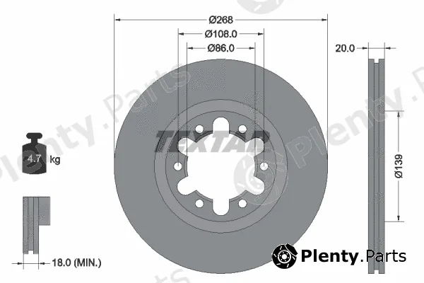 Textar 92235900 — Brake Disc